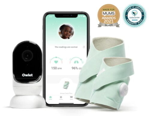 Owlet Baby Monitor Duo combines the award-winning Smart Sock with the Cam for the most complete picture of your baby’s well-being.