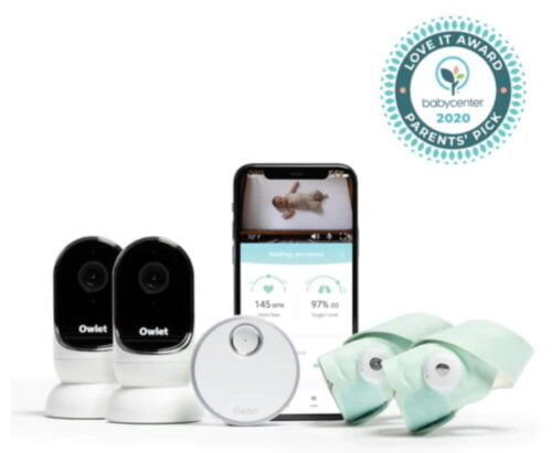 Owlet Baby Monitor Smart Sock 3 + Cam Twins Pack offers the intelligence of our award-winning Smart Sock paired with the Owlet Cam for both of your babies.