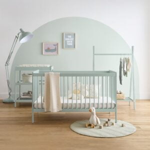 CuddleCo Nola 3 Piece Nursery Furniture Set - Sage Green