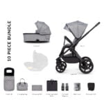 Venicci UPLine 2 in 1 Pram - Classic Grey