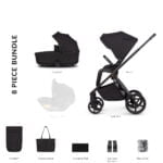 Venicci Claro 2 in 1 Pram - Noir