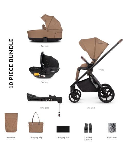 Venicci Claro The Complete Travel System Bundle - Caramel